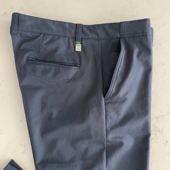 Hugo Boss Hakan5 Slim Fit Green Label 100% Poly Activewear Pants Navy Sz 36R - Picture 2 of 15